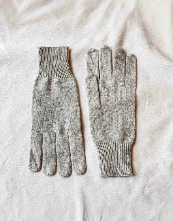 Men's Luxury Merino Wool Gloves – Light Grey - British Boxers