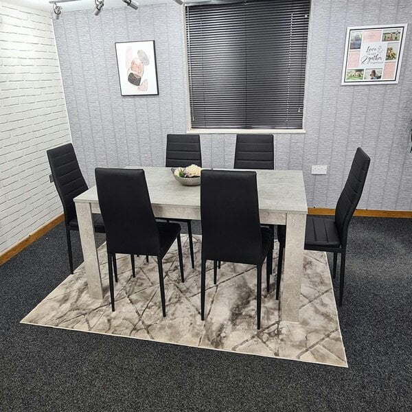 Kosy Koala Dining Table Set with 6 Chairs Dining Room and Kitchen table set of 6