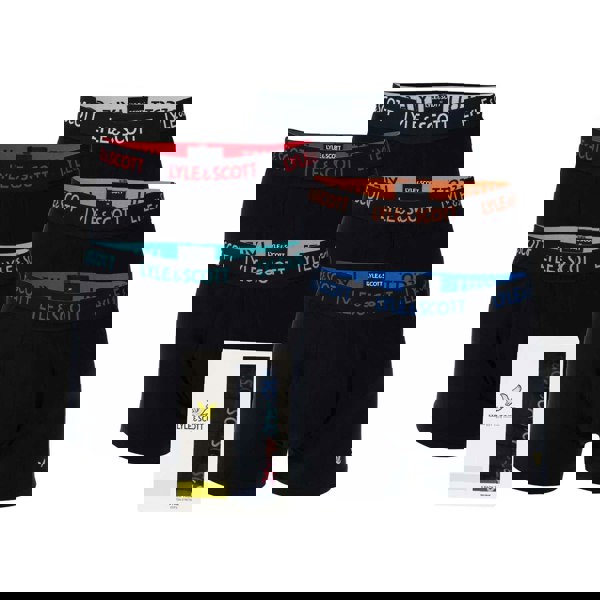 Lyle & Scott Mens Miller Boxer Shorts (Pack of 5) - Black