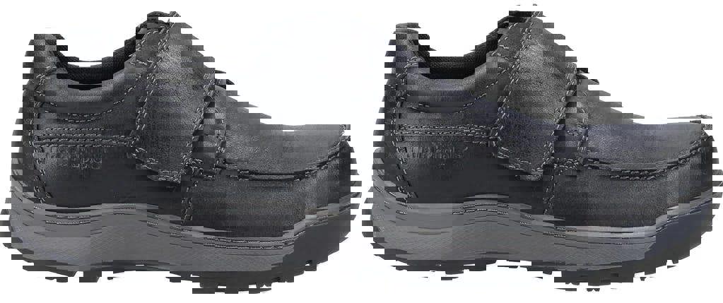 Hush Puppies Casper Mens Touch Fasten Slip On Smart Leather Shoes