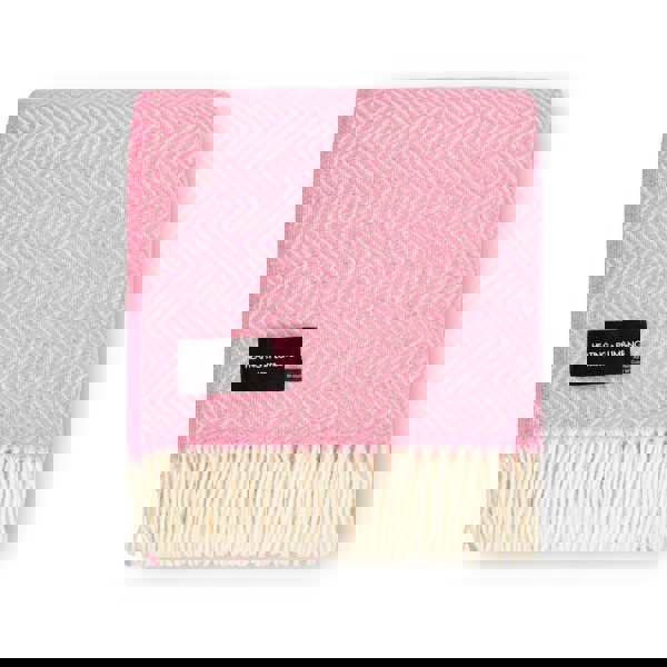 Lollypop - Pure New Wool Blanket - Pink - Heating & Plumbing London - Throw