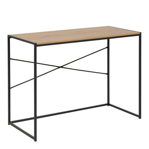 Furniture To Go Seaford Office Desk in Black & Oak