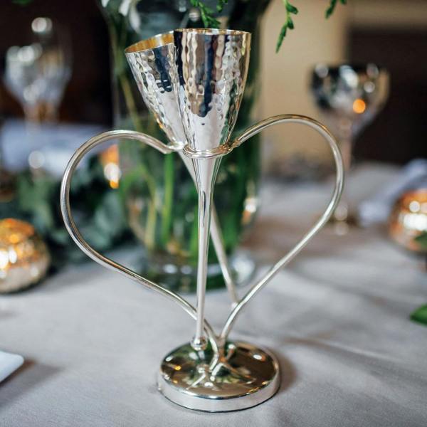 Culinary Concepts Entwined Heart Lovers' Champagne Flutes