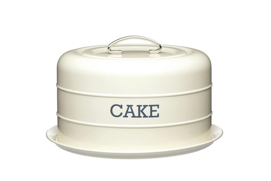 KitchenCraft Living Nostalgia Antique Cream Domed Cake Tin
