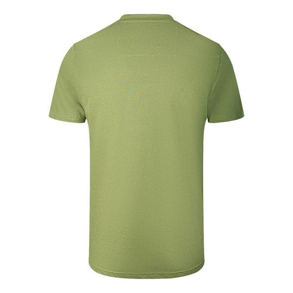 Cavalli Class Leopard Print Logo T-Shirt - Green