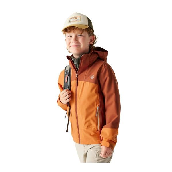 Dare 2B Childrens/Kids Explore III Waterproof Jacket - Burnt Orange
