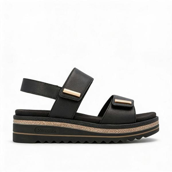 Remonte D0Q59 Ankle Strap Sandals in Black