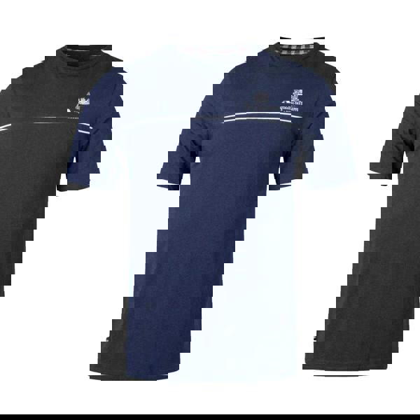 Aquascutum Mens Active Piping Detail T-Shirt - Navy Blue