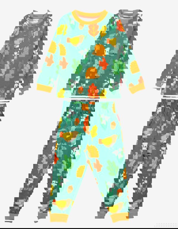 Organic Autumn Print Pyjamas - Toby Tiger UK Retail