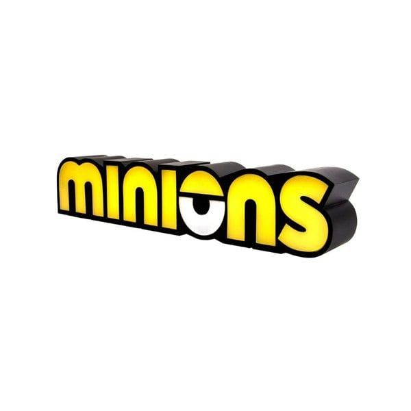 Fizz Creations Minions Officially Licensed Logo Light Desk Lamp Bedroom Light USB or Battery Powered