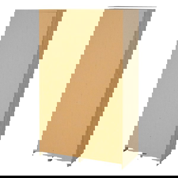 Furniture To Go Line Wardrobe with 2 Sliding Doors 1 Small Door and 2 Drawers in Jackson Hickory Oak