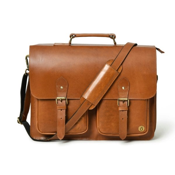 Madan Buffalo Leather Satchel Messenger Bag - DÖTCH CLUB