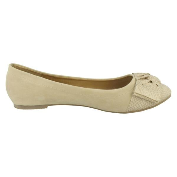 Spot On Ladies Spot On Bow Detail Flats