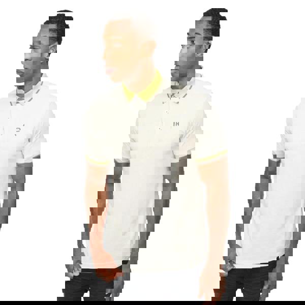 Crosshatch Mens Chimlacks Polo Shirt - White - 