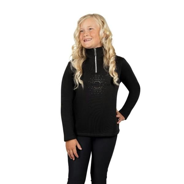 Coldstream Girls Next Generation Hamilton Sparkle Quarter Zip Jumper - Black - 
