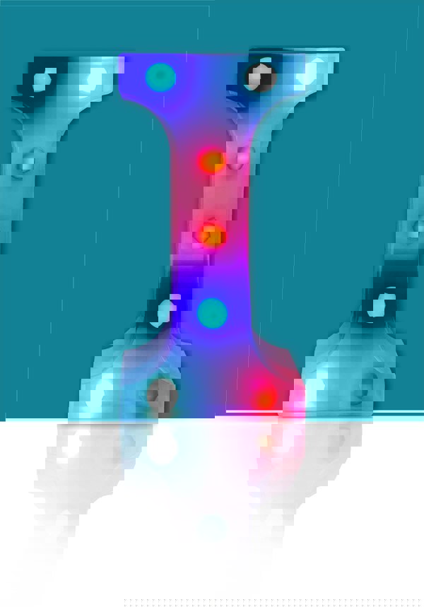 St Helens Battery Operated RGB Letter   With Remote Control Letter I