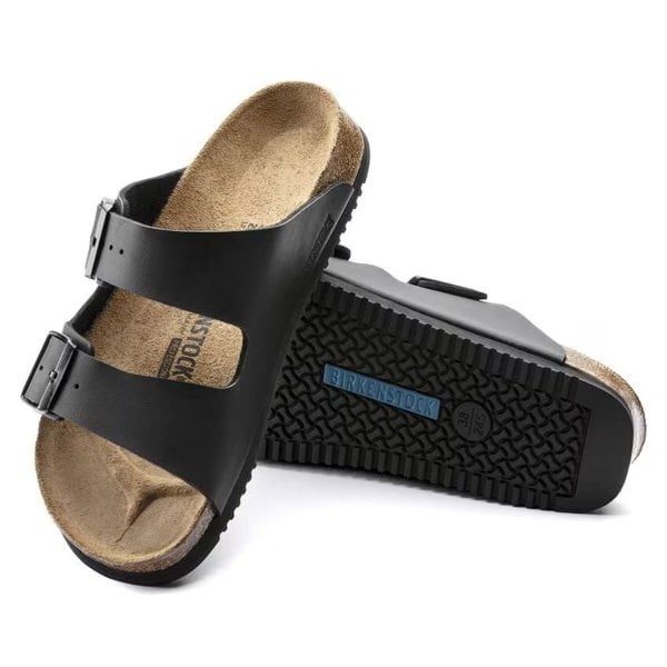 Birkenstock Arizona PROF Birko - Flor - Black - Daley Footwear