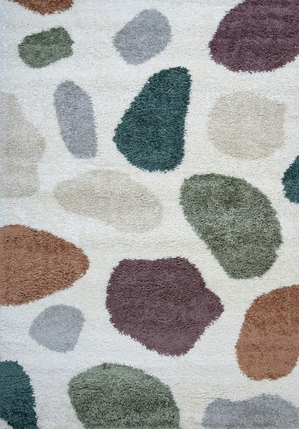 Moodi Shaggy Multicolour, 30 mm thick pile, underfloor heating | THE RUGS