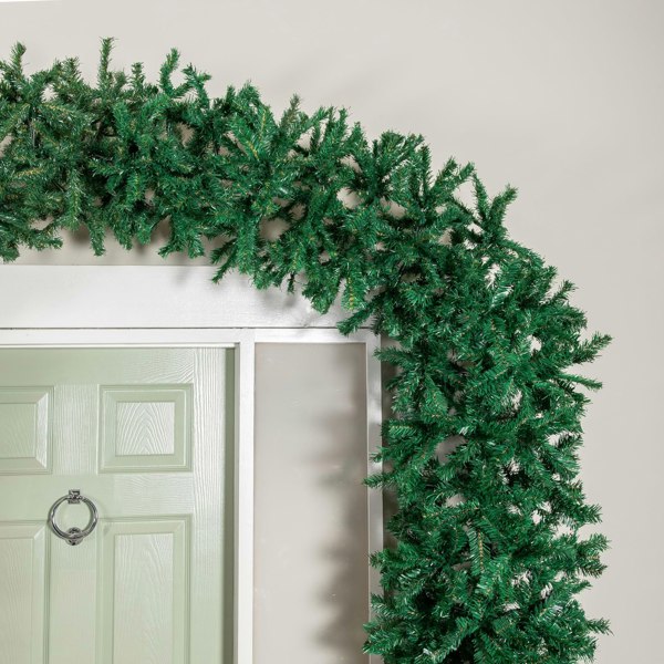 Samuel Alexander 8ft (2.55m) Samuel Alexander Double Door Plain Green Christmas Tree Arch with 2000 Tips