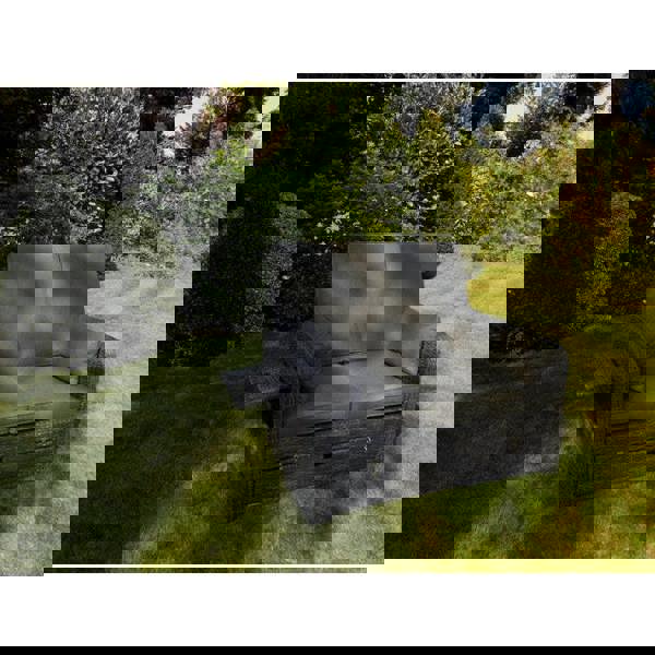 Amiens Rattan Twin Sun Lounger Bed Charcoal The Garden Furniture Shop