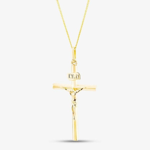 T. H. Baker 9ct Yellow Gold Large Crucifix Pendant 1.64.0063