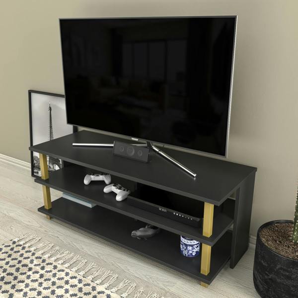 Decorotika Pueblo Modern Tv Stand TV Cabinet for TV's up to 55"
