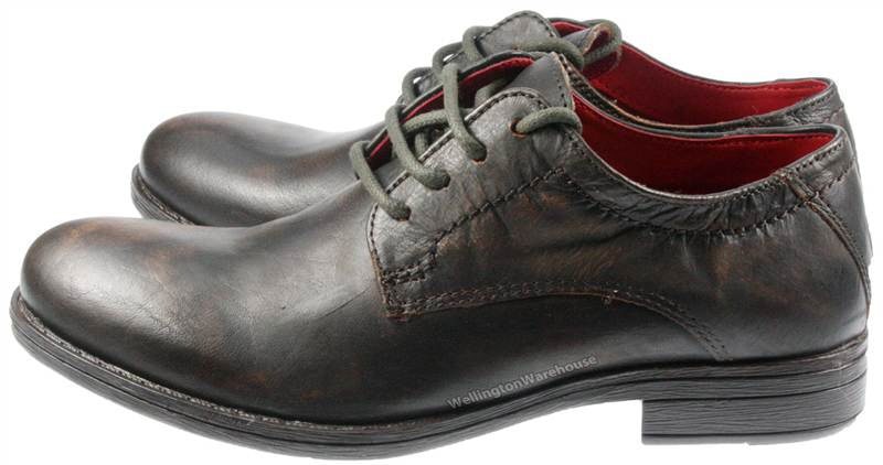 Thomas Crick Red Tape Crick Wooler Leather Round Toe Laceup Boys Shoes
