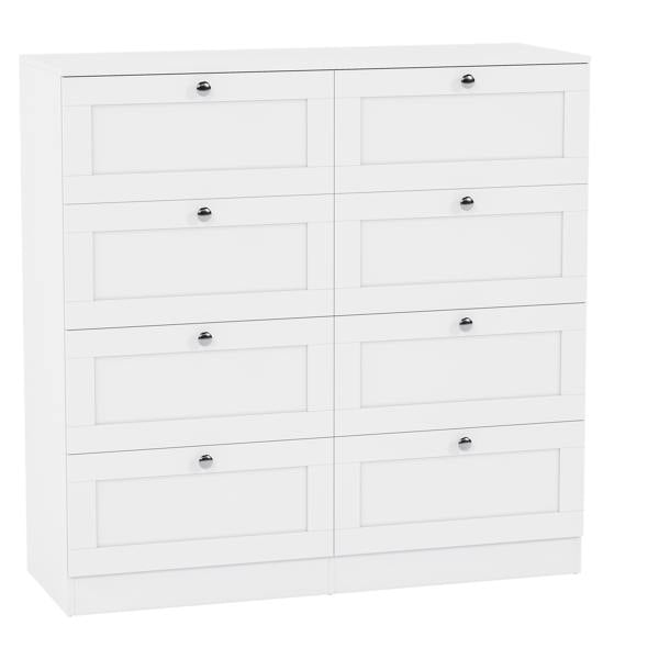 Vida Designs Altino 8 Drawer Chest, Black