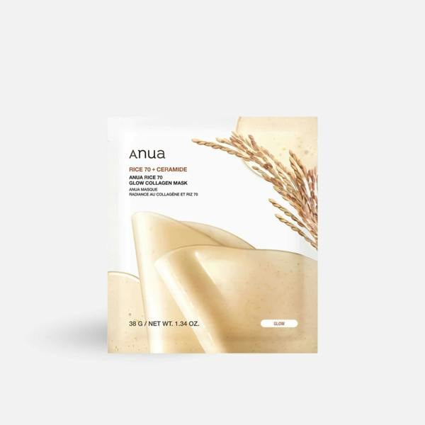 ANUA Rice 70% Glow Collagen Mask
