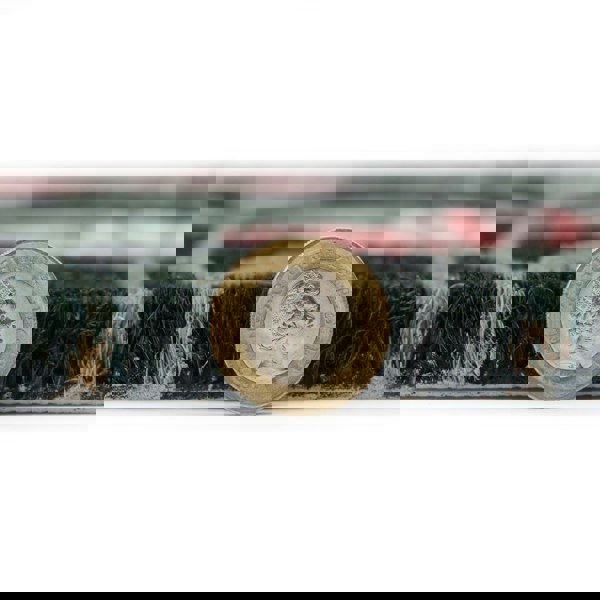 JVL Eco-Friendly Latex Backed Coir Entrance Doormat, 45x75cm - Floral