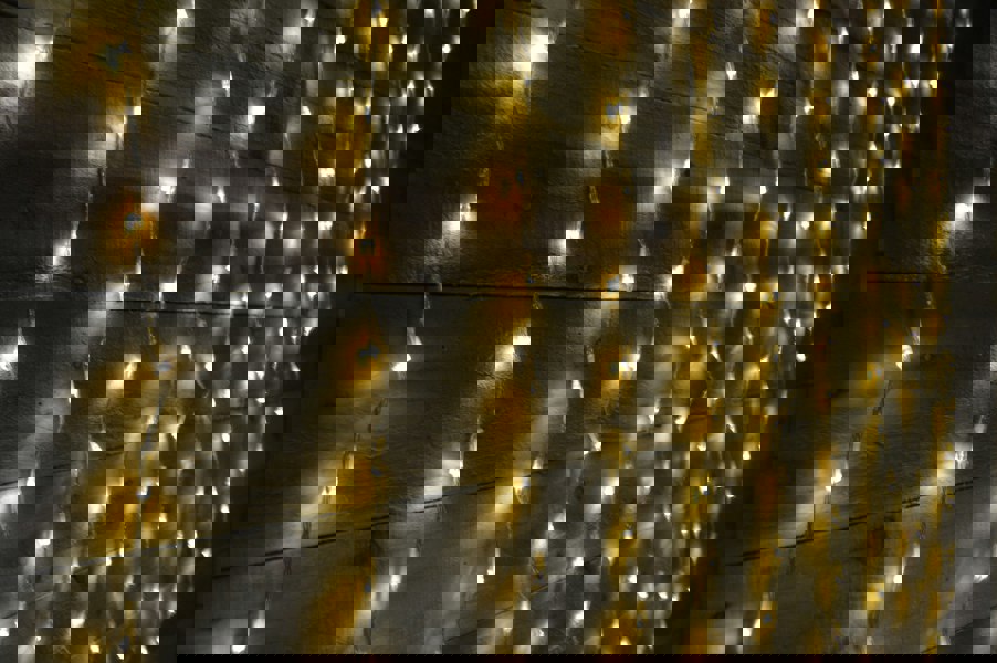 Samuel Alexander Premier 240 LED 1.5m x 2m Tall Cascading Waterfall Curtain Light - Warm White