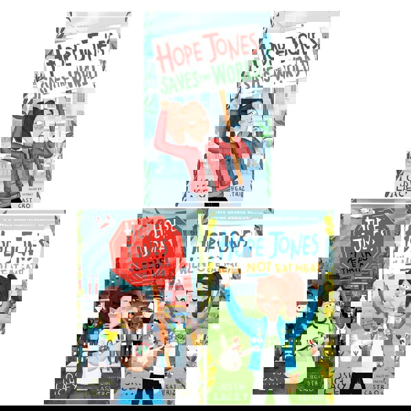 Hope Jones 3 Books Collection Set by Josh Lacey (Saves the World, Clears the Air, Will Not Eat Meat)