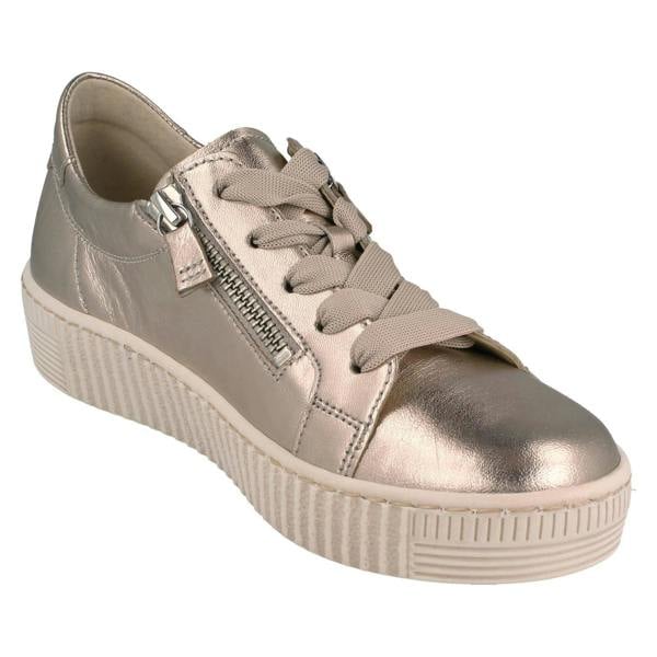 Gabor Ladies Gabor Casual Trainers With Side Zip And Laces 63.334