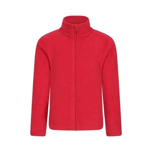 Mountain Warehouse Childrens/Kids Camber II Full Zip Fleece Jacket - Dark Red
