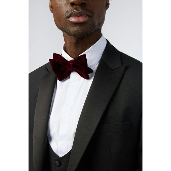 Limehaus Regular Fit Black Dinner Trousers