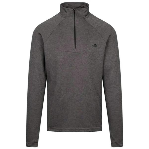 Trespass Mens Valin Long-Sleeved Top - Black Marl
