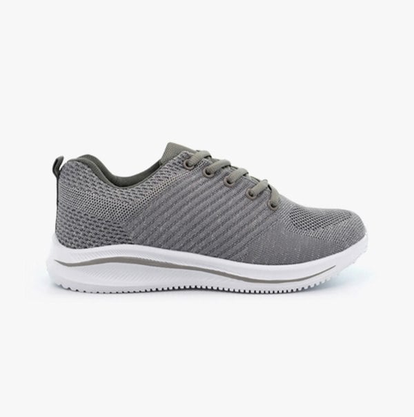 Cipriata LEONA Womens Sparkle Lace Up Trainers Grey
