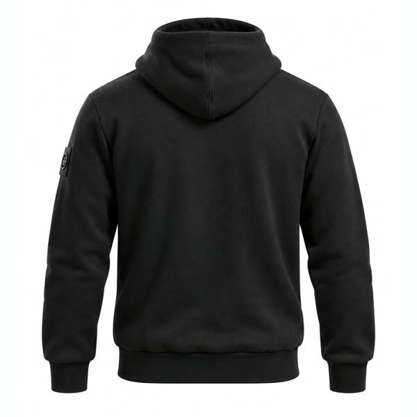 Marshall Artist Centro 1/4 Zip Hooded Sweatshirt Black
