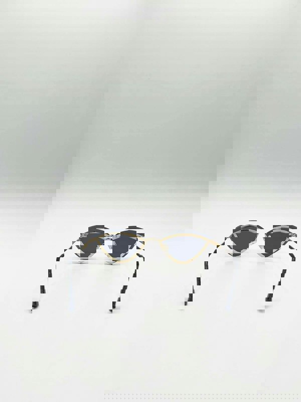 SVNX Diamante Cat-Eye Sunglasses in Black