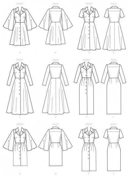 Vogue Sewing Pattern 9345, Dresses for Women, A5 (6-8-10-12-14) - Easy