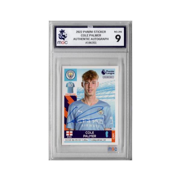 Cole Palmer Signed Manchester City Panini Rookie Sticker