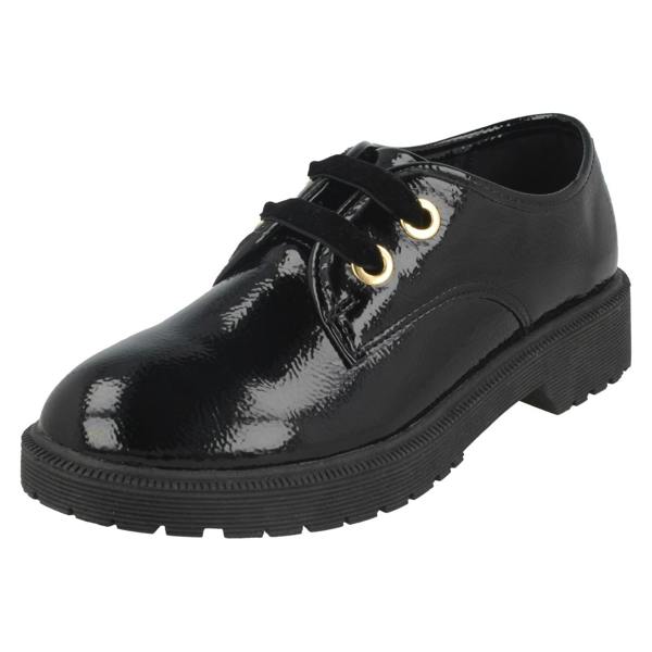 Spot On Girls Spot On Lace Up Mid Heel Shoes