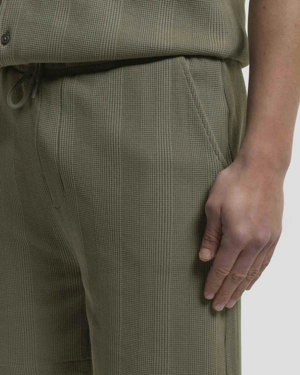Steel & Jelly Charlton - Stripe Jacquard Waffle Shorts
