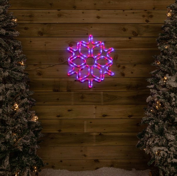 Samuel Alexander 57cm RGB Digital Light up Christmas Snowflake with Remote Control & Timer Function