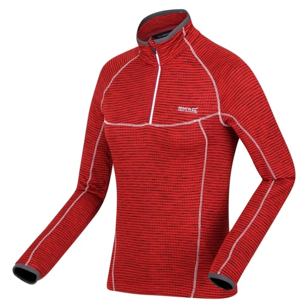 Regatta Yonder Half Zip Women's Quick Drying Running Fleece Top - Rumba Red