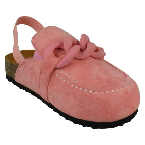 Spot On Girls Spot On Pink Slingback Mules H2649