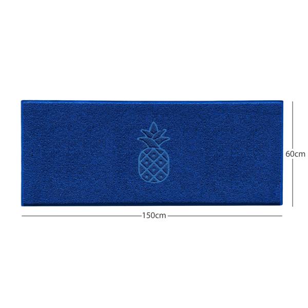 Nicoman Embossed Pineapple Grey Spaghetti Door Mat