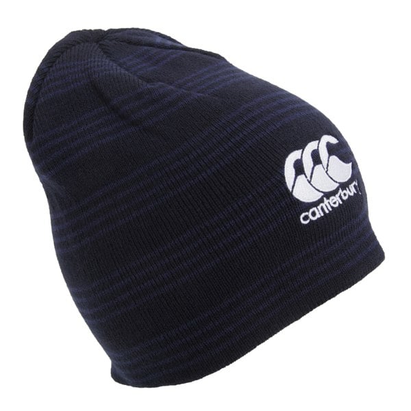 Canterbury Team Mens Winter Beanie Hat - Navy/White