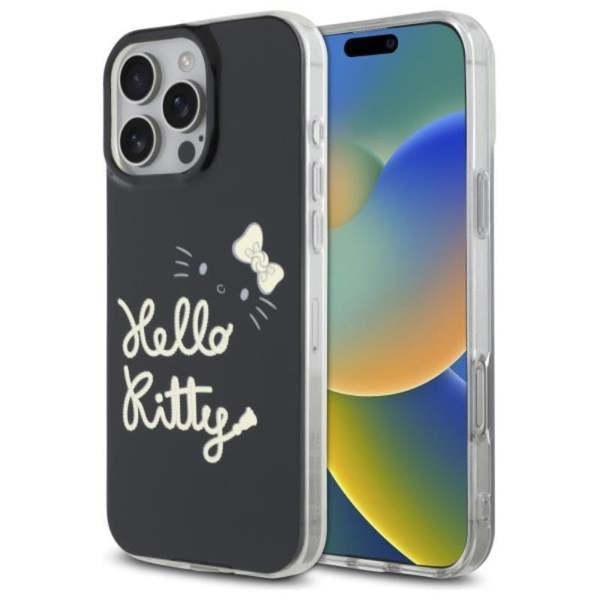 Hello Kitty IML Golden Diva Case with MagSafe for iPhone 16 Pro Max 6.9" Black - HKHMP16XHGDIK