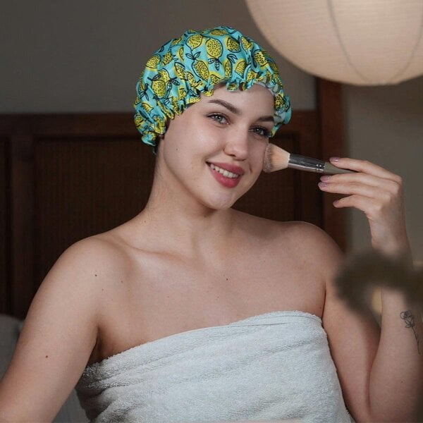 Shower Cap - Lemon Print